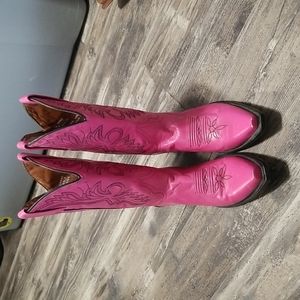 Dan Post Pink snip toe boots